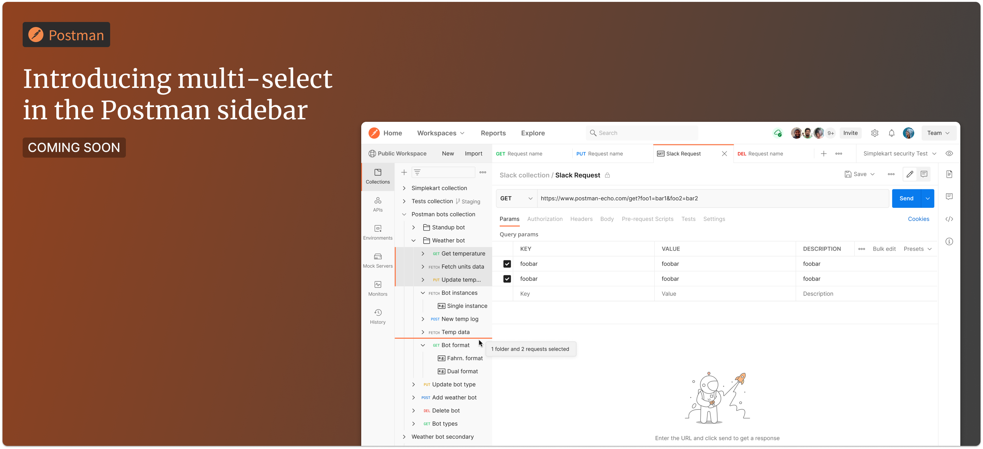 Introducing multi-select in Postman sidebar